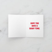 Aanpasbare Scary Spider Halloween ontworpen Kaart (Binnen)