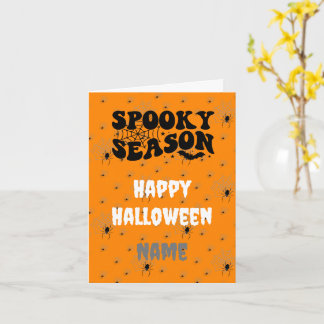 Aanpasbare Scary Spider Halloween ontworpen Kaart
