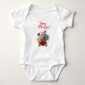 Aanpasbare Schattige Cavapoo Hond Yappy Kerstmis Romper (Voorkant)