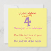 Aanpasbare Schattige prinses met Witte Kat Kaart (Achterkant)