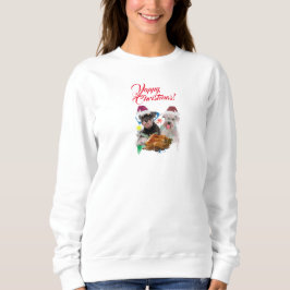 Aanpasbare Schattige Schnauzer Hond Yappy Kerstmis Trui