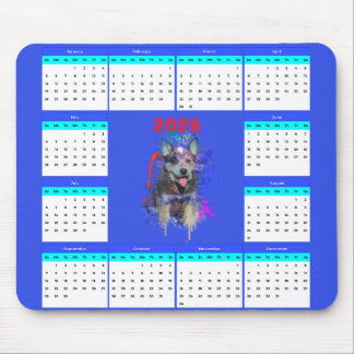 Aanpasbare Schattigee Blue Heeler Dog Calendar Muismat