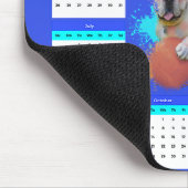 Aanpasbare Schattigee Britse Bulldog Kalender Muismat (Hoek)