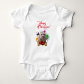 Aanpasbare Schattigee Cavapoo Dog Yappy Christmas Romper (Voorkant)