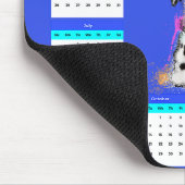 Aanpasbare Schattigee Dalmatische hondenkalender Muismat (Hoek)