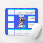 Aanpasbare Schattigee Dalmatische hondenkalender Muismat (Met muis)