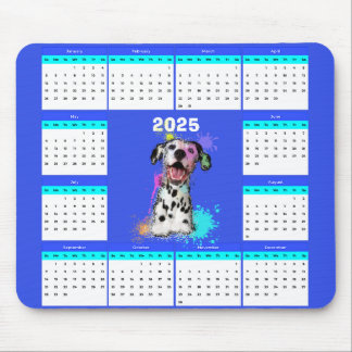 Aanpasbare Schattigee Dalmatische hondenkalender Muismat