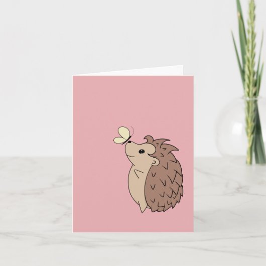 Aanpasbare Schattigee egel Feestdagen Kaart (Voorkant)