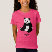 Aanpasbare Schattigee lachende Panda T-shirt (Voorkant)