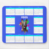 Aanpasbare Schattigee Malinois hondenkalender Muismat (Voorkant)