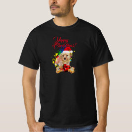 Aanpasbare Schattigee Morkie Dog Yappy Christmas T-shirt