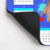 Aanpasbare Schattigee Morkie Hondenkalender Muismat (Hoek)