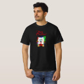 Aanpasbare Schattigee Samoyed Dog Yappy Christmas T-shirt (Voorkant volledig)