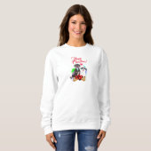 Aanpasbare Schattigee Shih Tzu Dog Yappy Christmas Trui (Voorkant volledig)