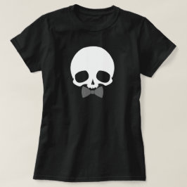 Aanpasbare Schedel met Vlinderdas T-shirt