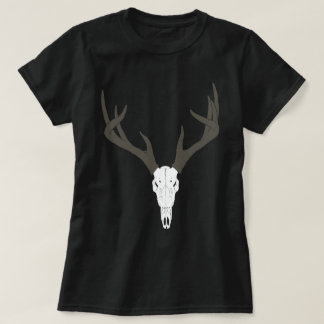 Aanpasbare schedel van een witstaarthert t-shirt