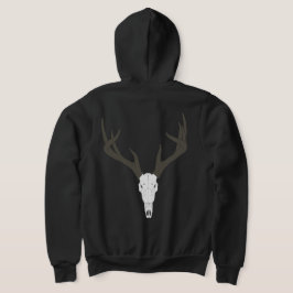 Aanpasbare schedel van witstaarthert hoodie