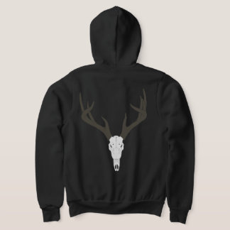 Aanpasbare schedel van witstaarthert hoodie