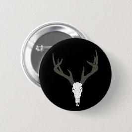 Aanpasbare schedel van witstaarthert ronde button 5,7 cm