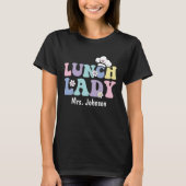 Aanpasbare school lunch dames cafetaria team t-shirt (Voorkant)
