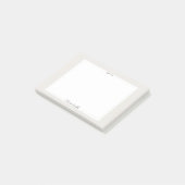 Aanpasbare scriptnaam gepersonaliseerd cadeau post-it® notes (Schuin)