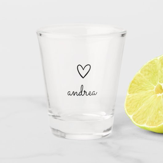 Aanpasbare scripttekst Maak je eigen shotglas Shot Glas (Voorkant)
