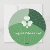 Aanpasbare Shamrock-waterval  Feestdagenkaart (Achterkant)