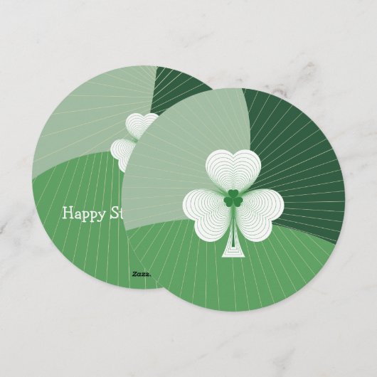 Aanpasbare Shamrock-waterval  Feestdagenkaart (Voorkant / Achterkant)