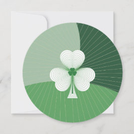 Aanpasbare Shamrock-waterval Feestdagenkaart