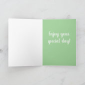 Aanpasbare Sint Bernard Verjaardag Feestdagen Kaart (Binnen)