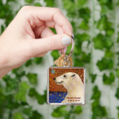 Aanpasbare sleutelhangers Witte Uurs en Papillon (Hand)