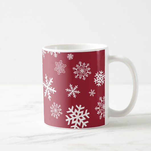 Aanpasbare Sneeuwvlokken Koffiemok (Rechts)