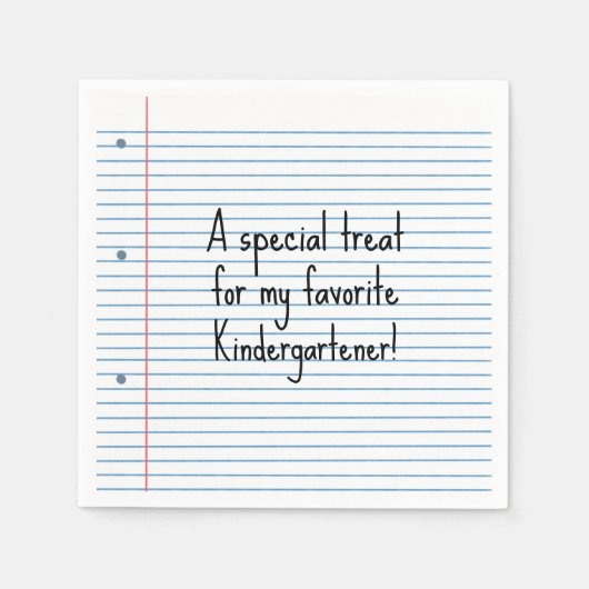 Aanpasbare speciale school traat lunch servetten (Voorkant)