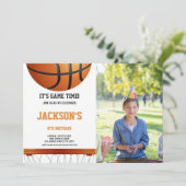 Aanpasbare sportfeest uitnodigingen voor kinderen (Staand voorkant)