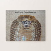 Aanpasbare Spuwende Cobra (Giftige Slang) Legpuzzel (Horizontaal)