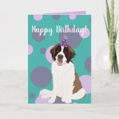 Aanpasbare St Bernard Kaart (Voorkant)
