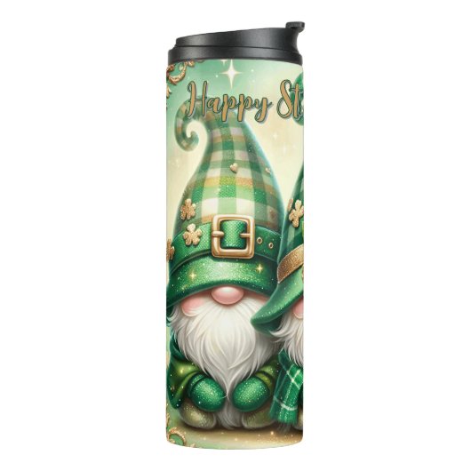 Aanpasbare St. Patrick's Dag Thermosbeker (Gedraaid links)