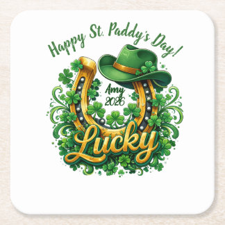 Aanpasbare St. Patrick's Day Kartonnen Onderzetters