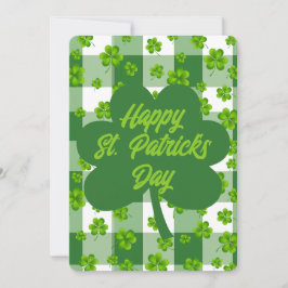 Aanpasbare St. Patrick's Day Shamrock Feestdagenkaart
