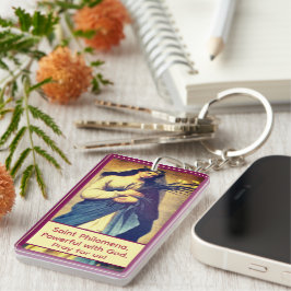 Aanpasbare St. Philomena Sleutelhanger