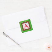 AANPASBARE STICKER MONOGRAM ENVELOPE ZEGEL (Envelop)