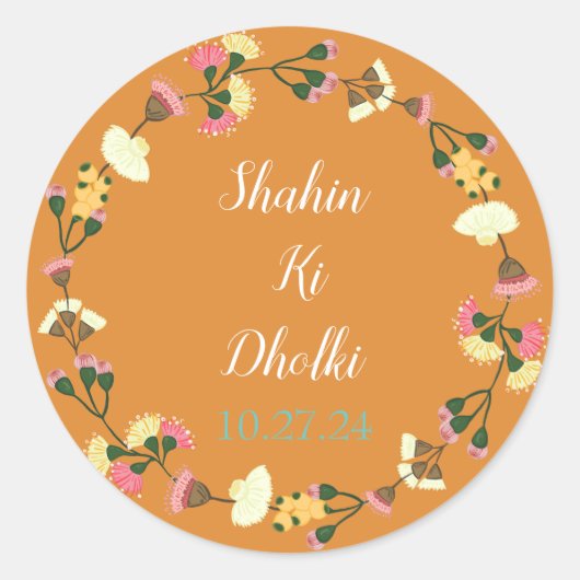 Aanpasbare stickers voor dholki (Voorkant)