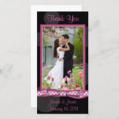 Aanpasbare Stippen Fotokaartje Bedankkaart (Voorkant / Achterkant)