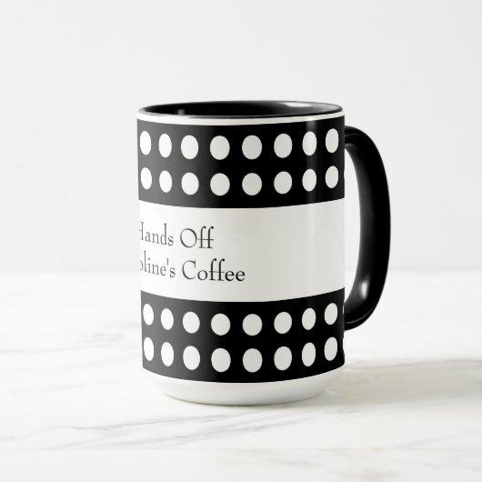 Aanpasbare Stippen Mok (Voorkant rechts)