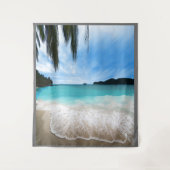 Aanpasbare strand scene achtergrond achterwand wandkleed (Voorkant)