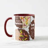 Aanpasbare Strooikoek Kerstmug Mok (Links)