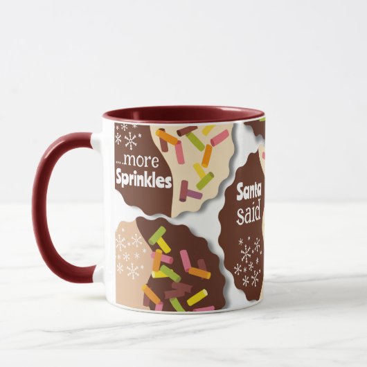 Aanpasbare Strooikoek Kerstmug Mok (Links)