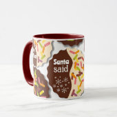 Aanpasbare Strooikoek Kerstmug Mok (Voorkant links)