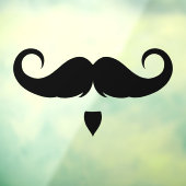 Aanpasbare Stuur Snor Raamsticker (Vel 3)