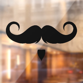 Aanpasbare Stuur Snor Raamsticker
